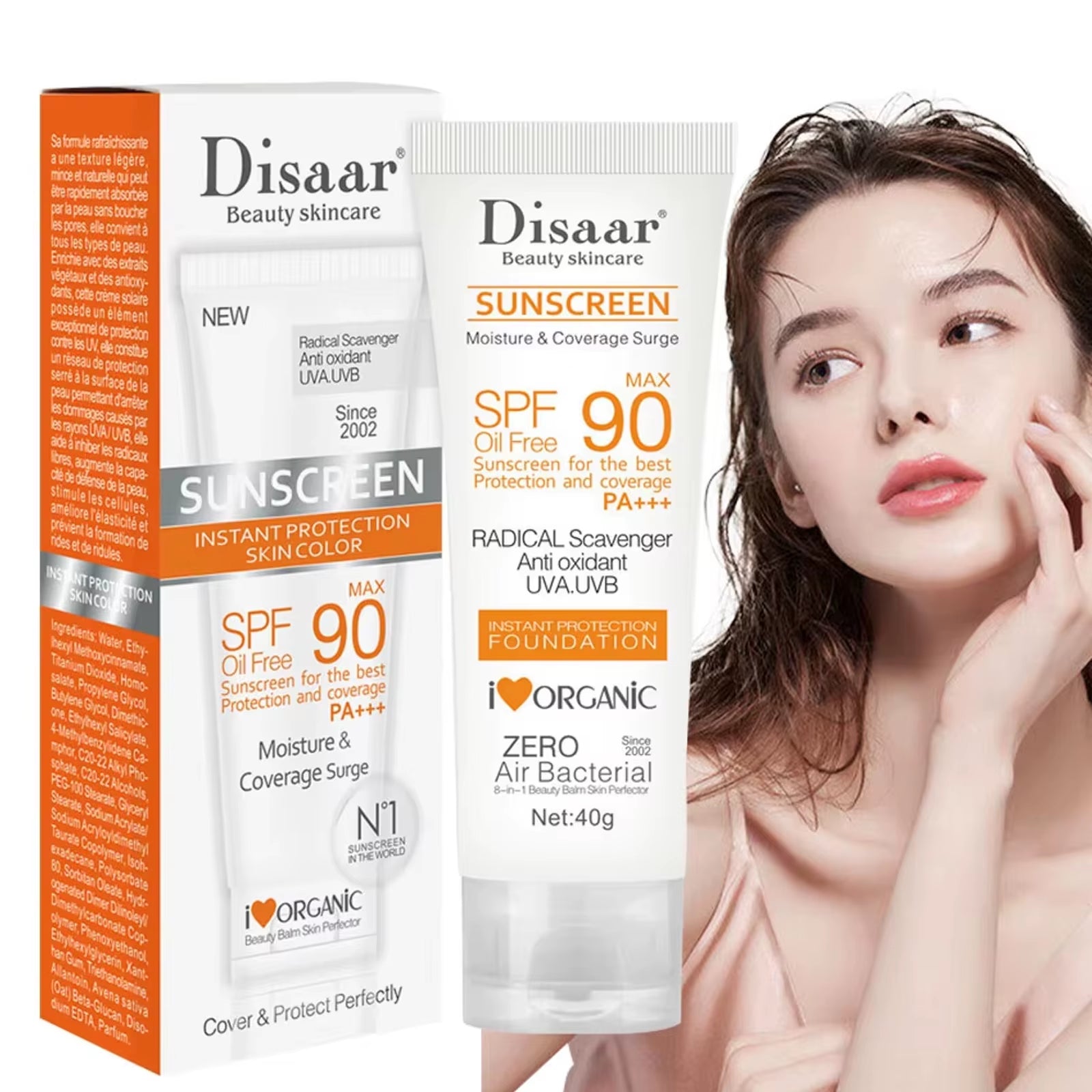 Facial Body Sunscreen Waterproof SPF 90+UV Sun Cream 