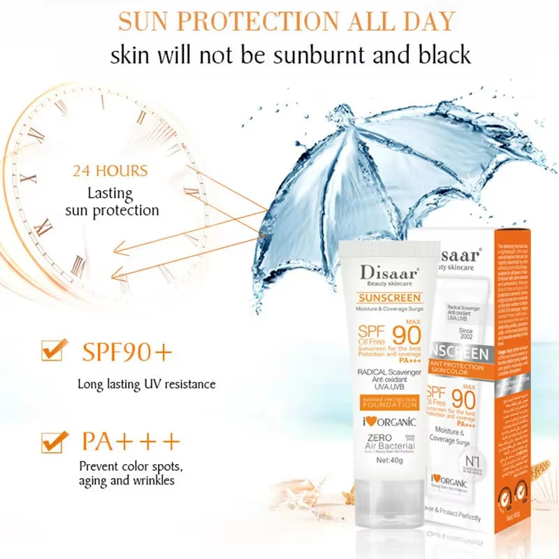 Facial Body Sunscreen Waterproof SPF 90+UV Sun Cream 